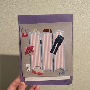 Burgoyne, fitting room card